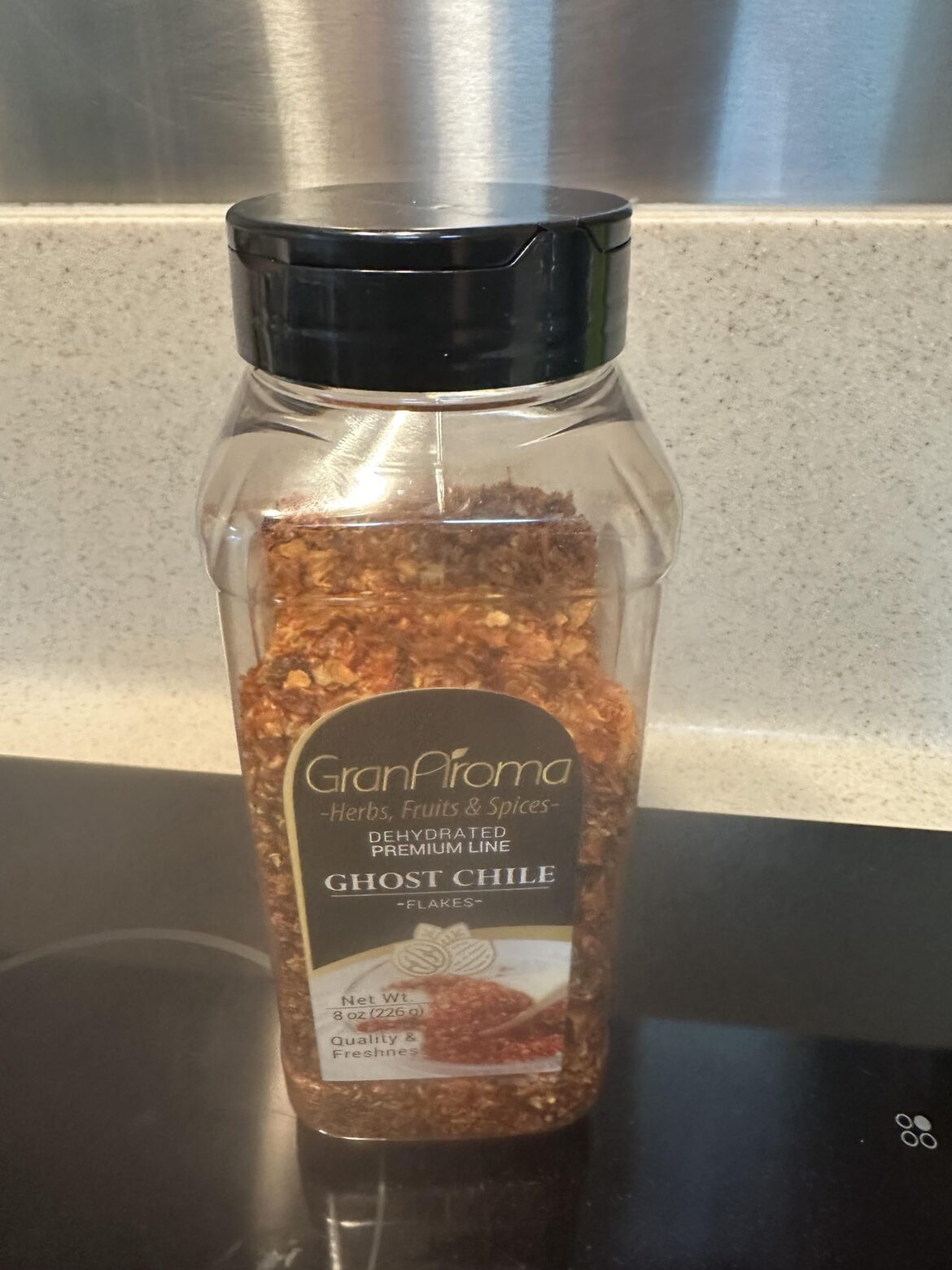 For those of you missing TJ ghost pepper flakes, this is a reasonable compromise, ~$12 on Amazon