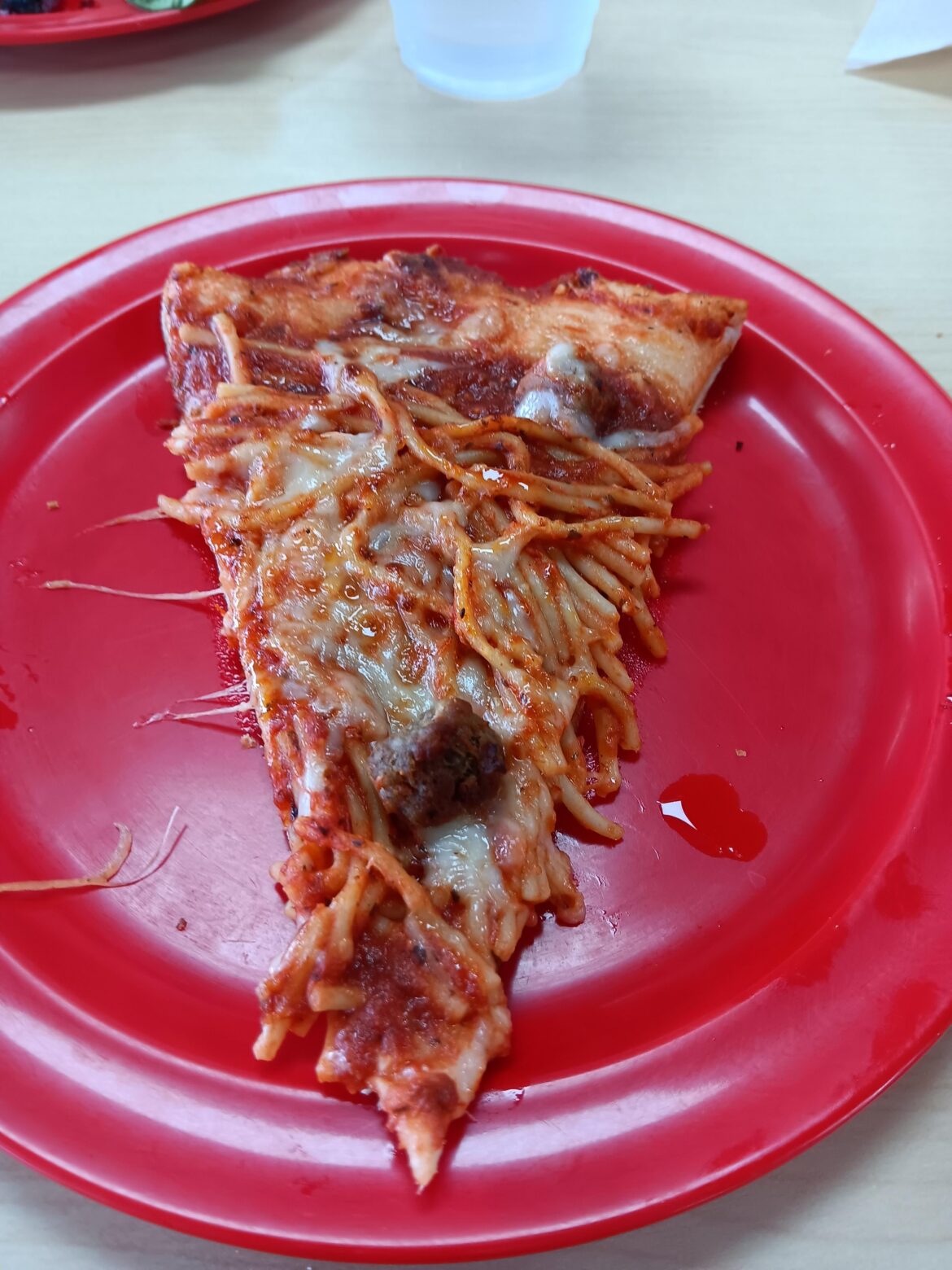 Spaghetti and meatball pizza anyone?