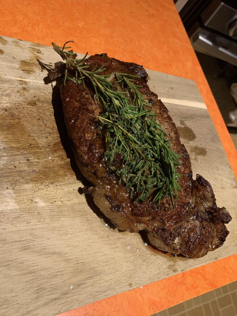 My first 2 steaks I’ve ever made vs the shit my dad has been cooking for me my whole life