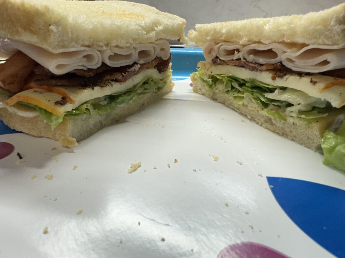 Chicken bacon ranch on toasted sourdough