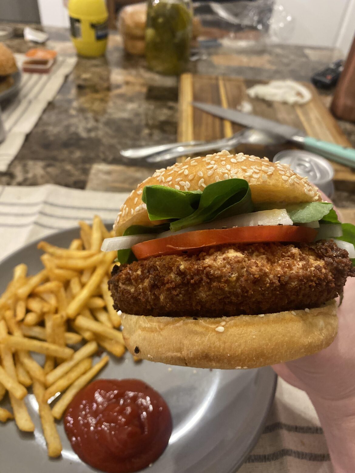 Made some chicken patties!