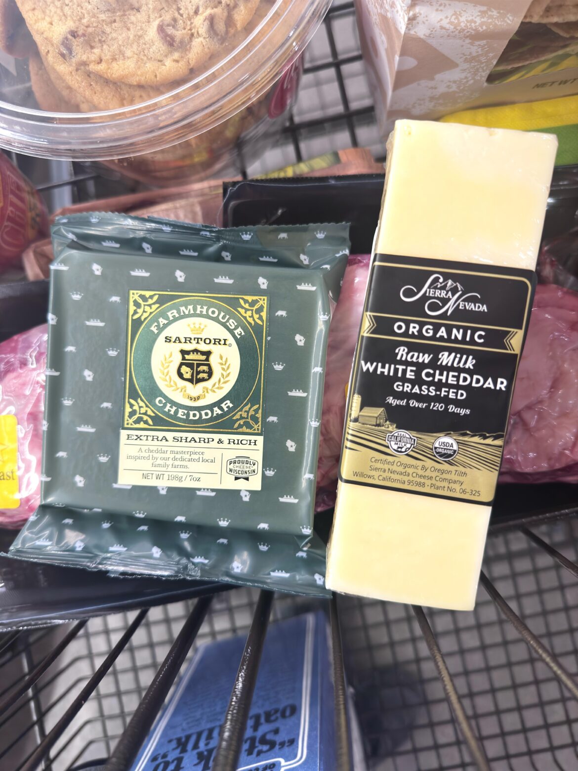 Grabbed a couple new cheddars. I’m surprised I haven’t tried a Sartori Cheddar yet.