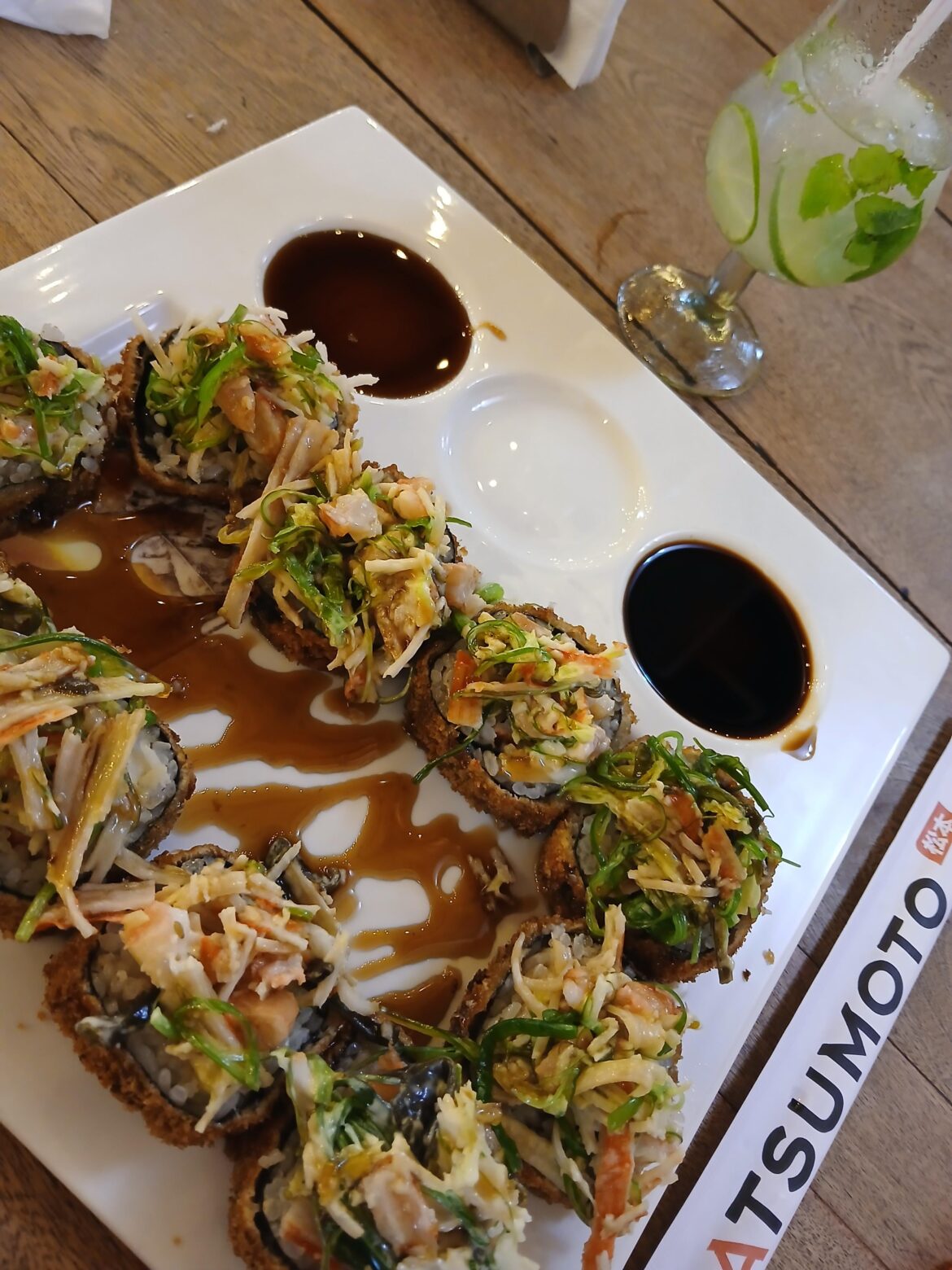 Delicious timed sushi