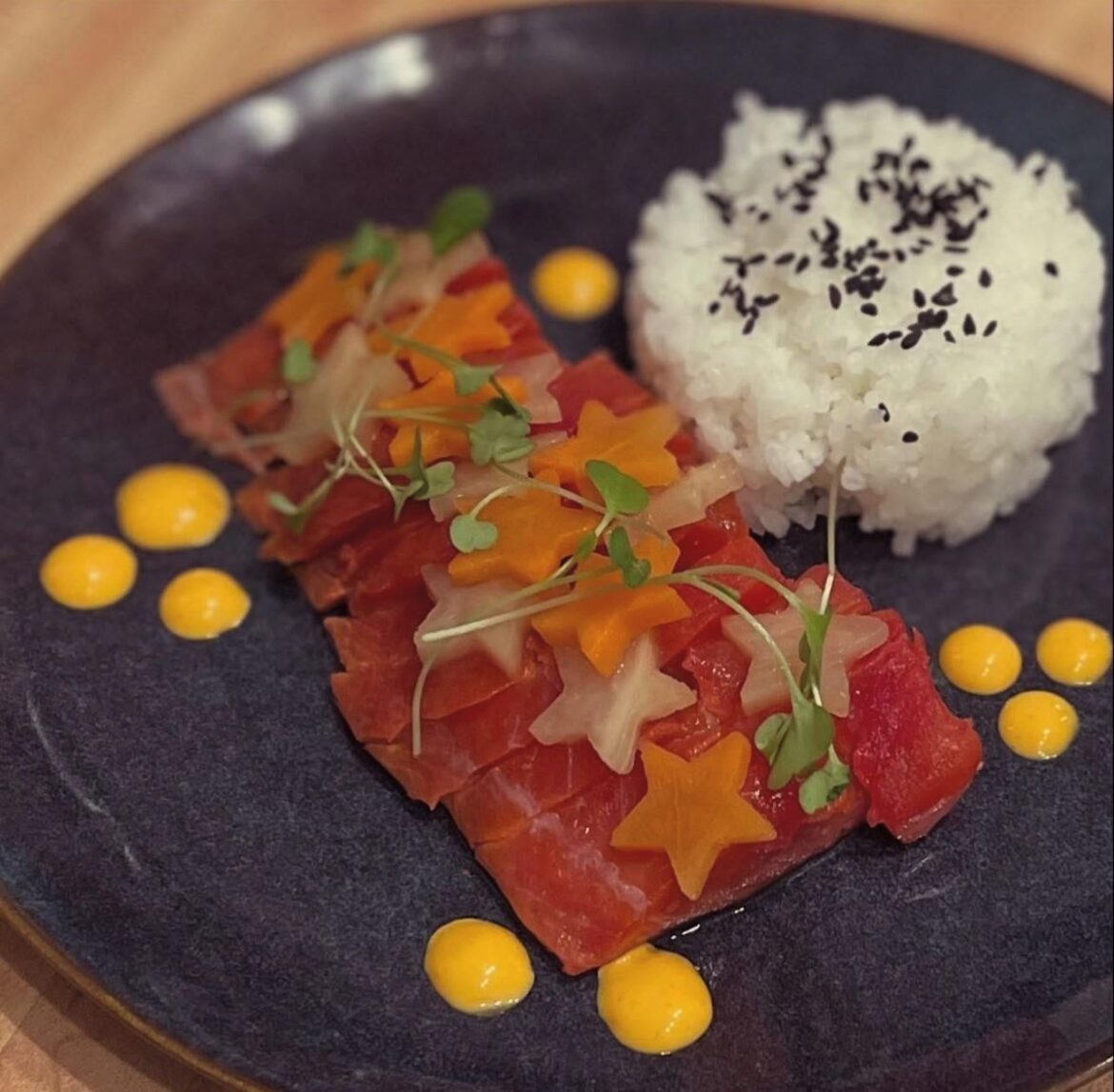 Workshopping a new dish.