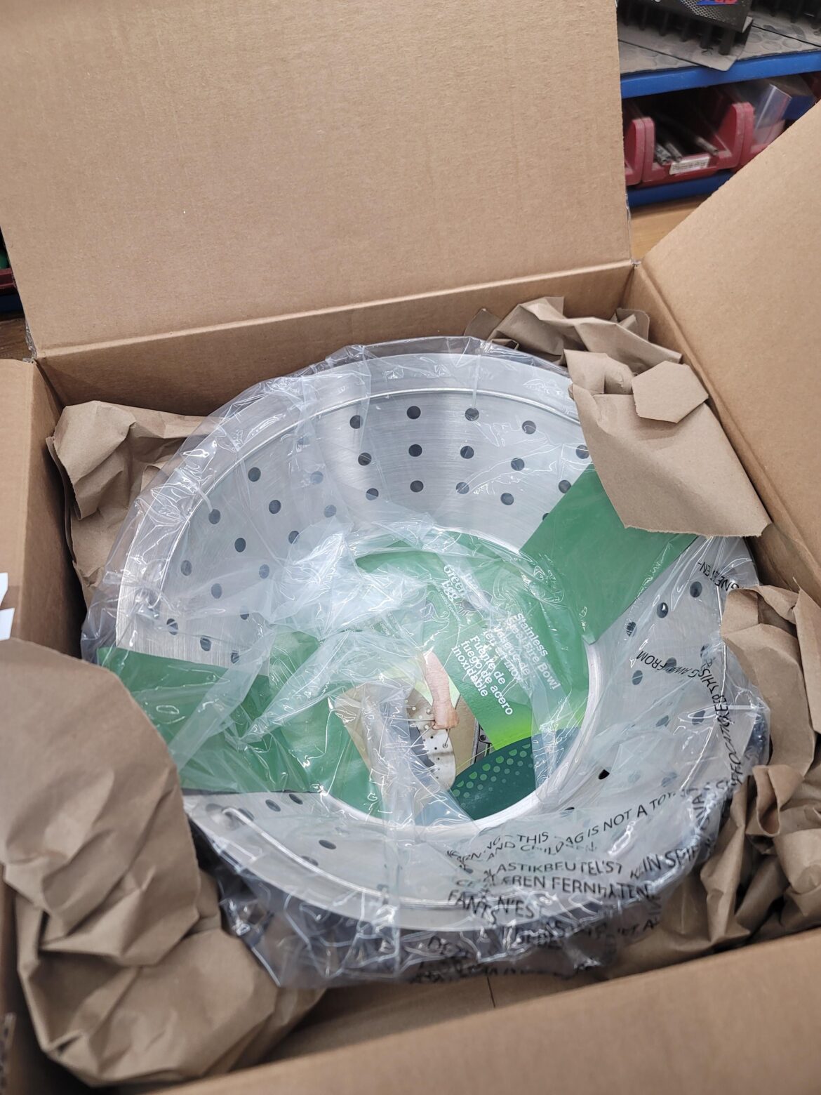 Anyone in northern wi looking for a bge stainless fire bowl for a large egg?