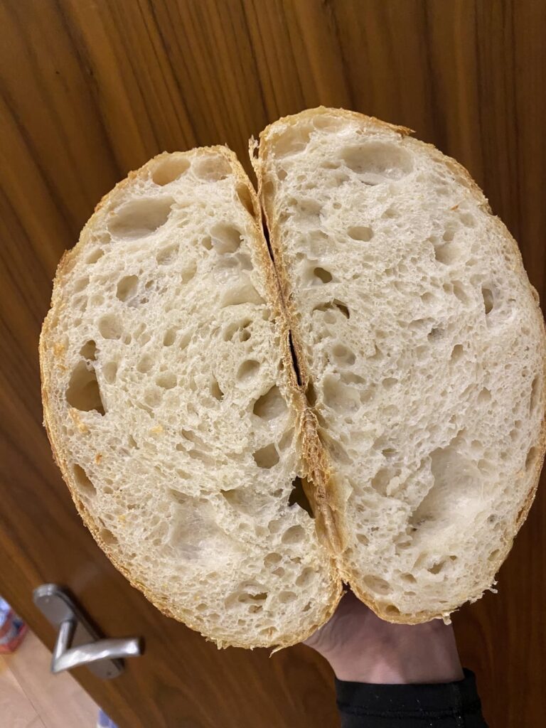 Killed my starter – first loaf with the new one! Killed my starter - first loaf with the new one!