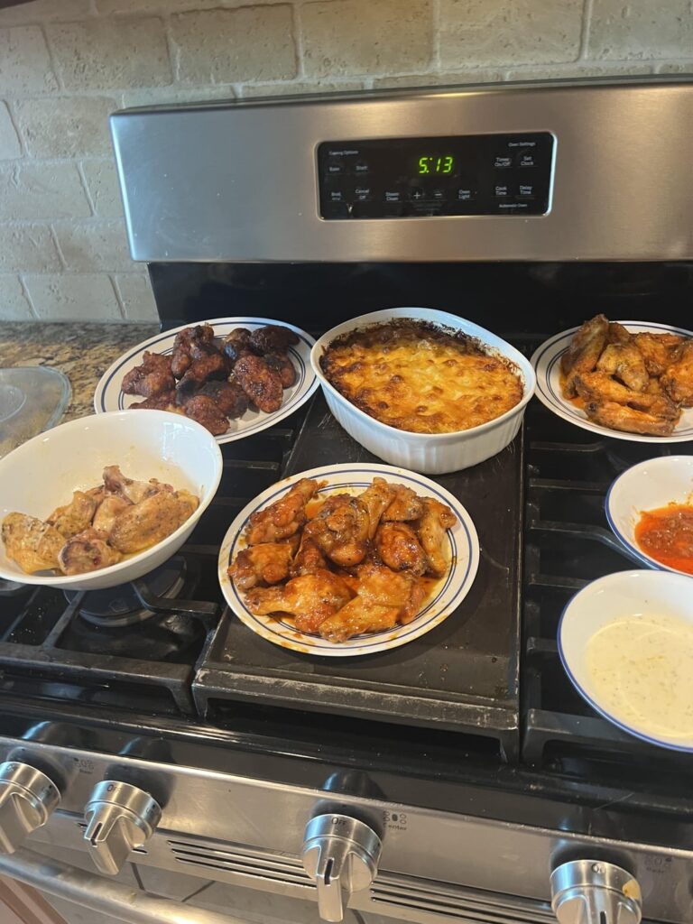 4 wing flavors for Super Bowl