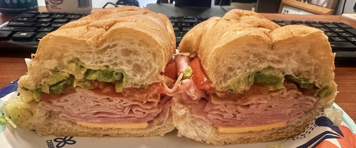 Ham and Turkey Sub - ~350cal