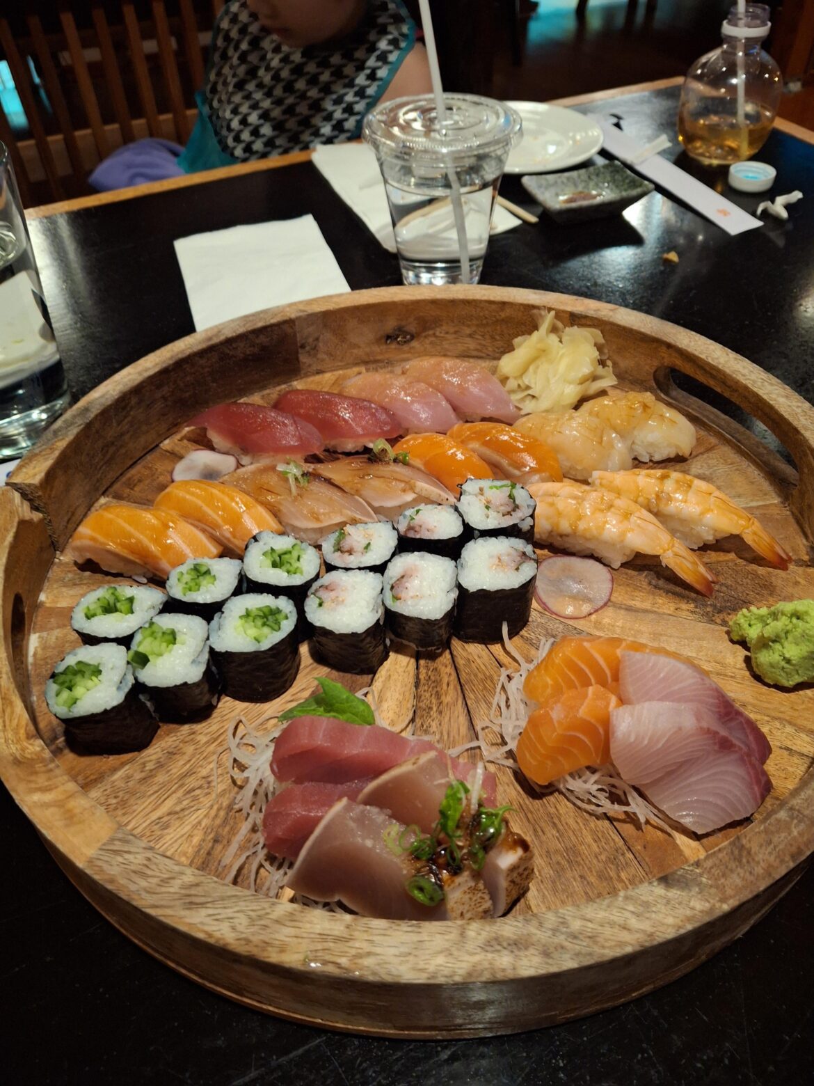 Sushi platter for us. Kaisen Don.