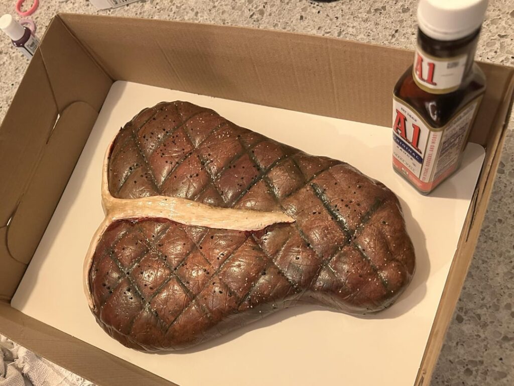 Birthday Steak Cake