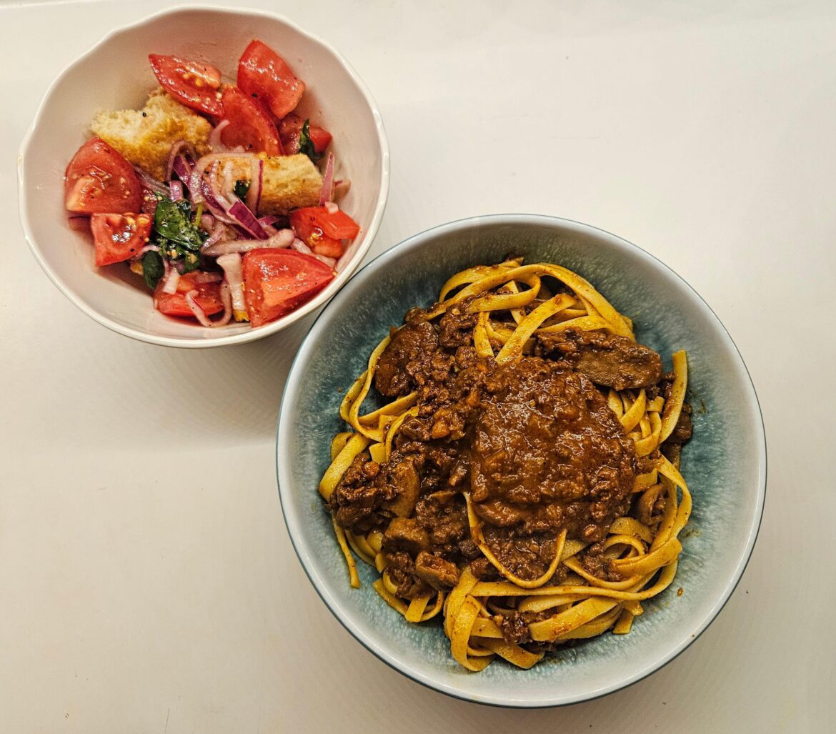 Bolognese and Panzanella