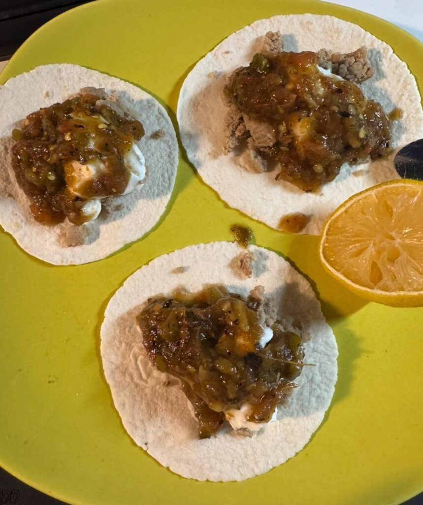 Quick & Easy Comfort Tacos - 273 calories, 27.5 g or protein