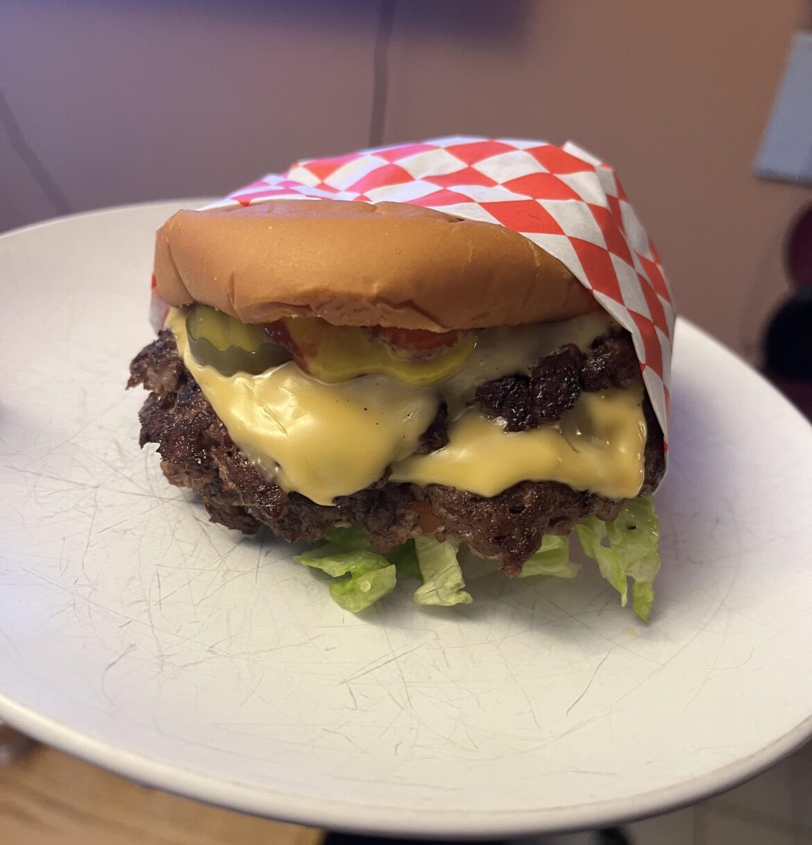 Made my neighbor a burger