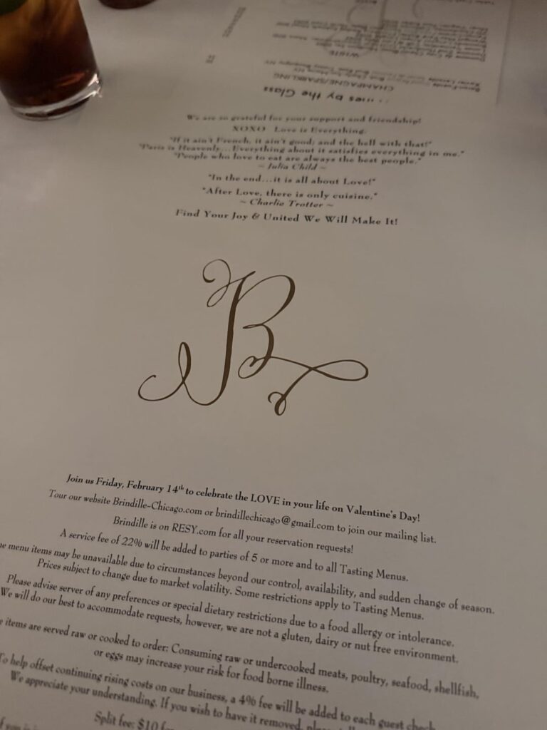 Brindille Restaurant Week Menu was Great