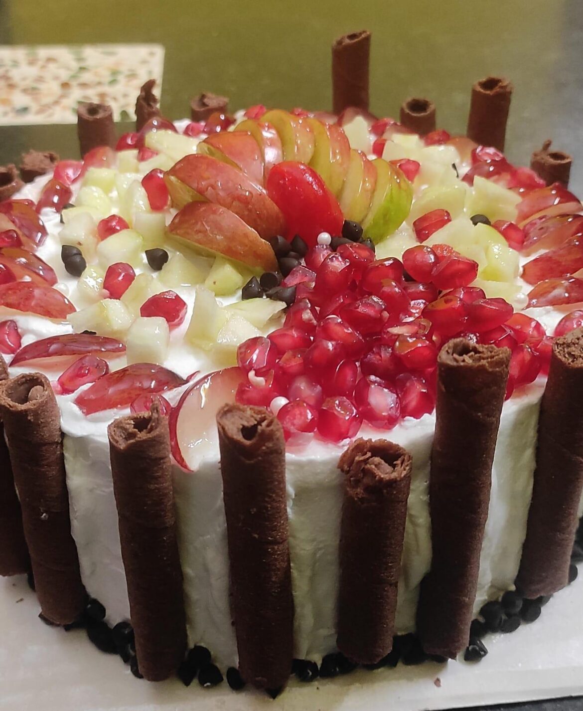 A slice of love: fruit cake by my sister!