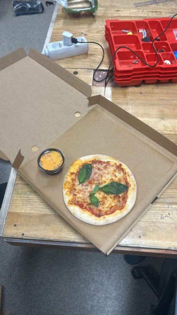 Uber eats support said the pizza had shrunk due to the cold weather