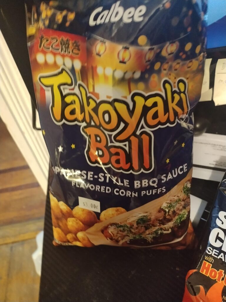 Takoyaki corn puffs