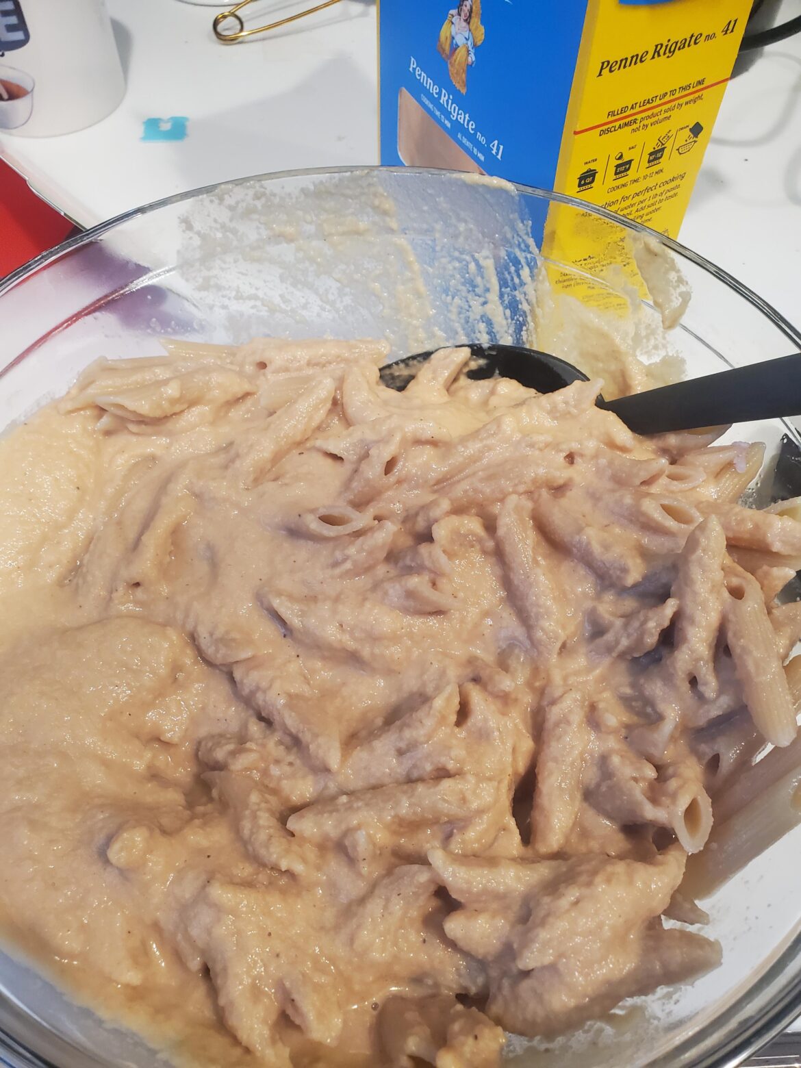 I made Mac n cheese. The camera isn't playing tricks with the color.