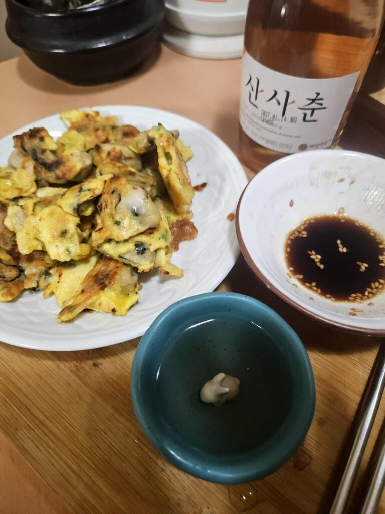 Winter night Oyster pancake