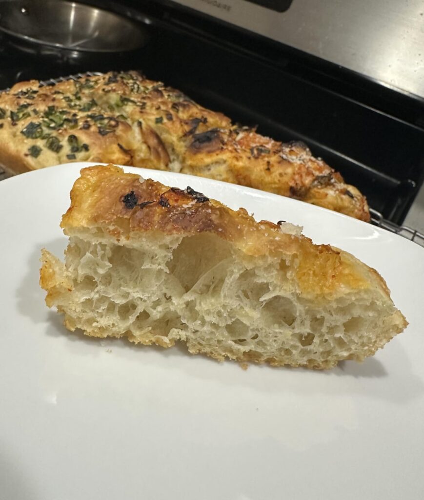 Bubbly focaccia
