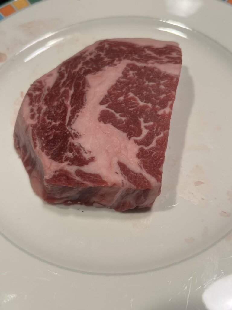 First time cooking a nice ribeye