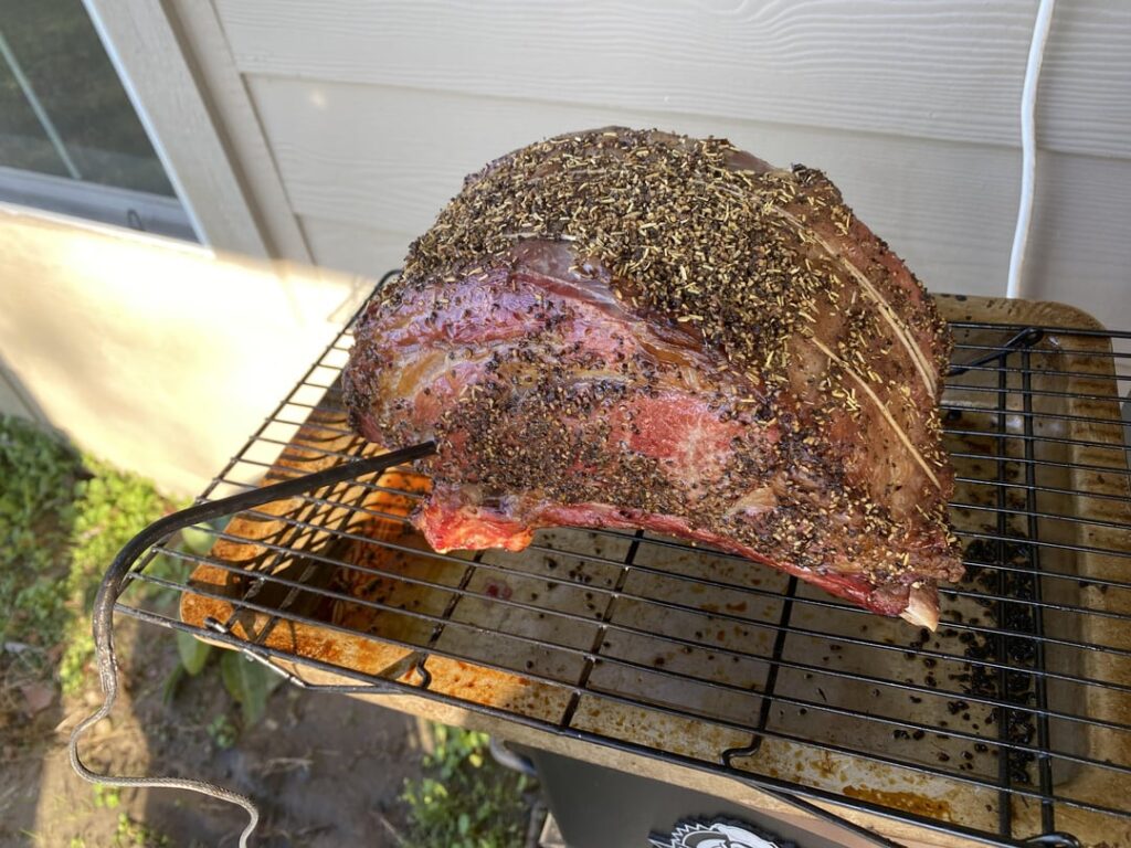 First rib roast,