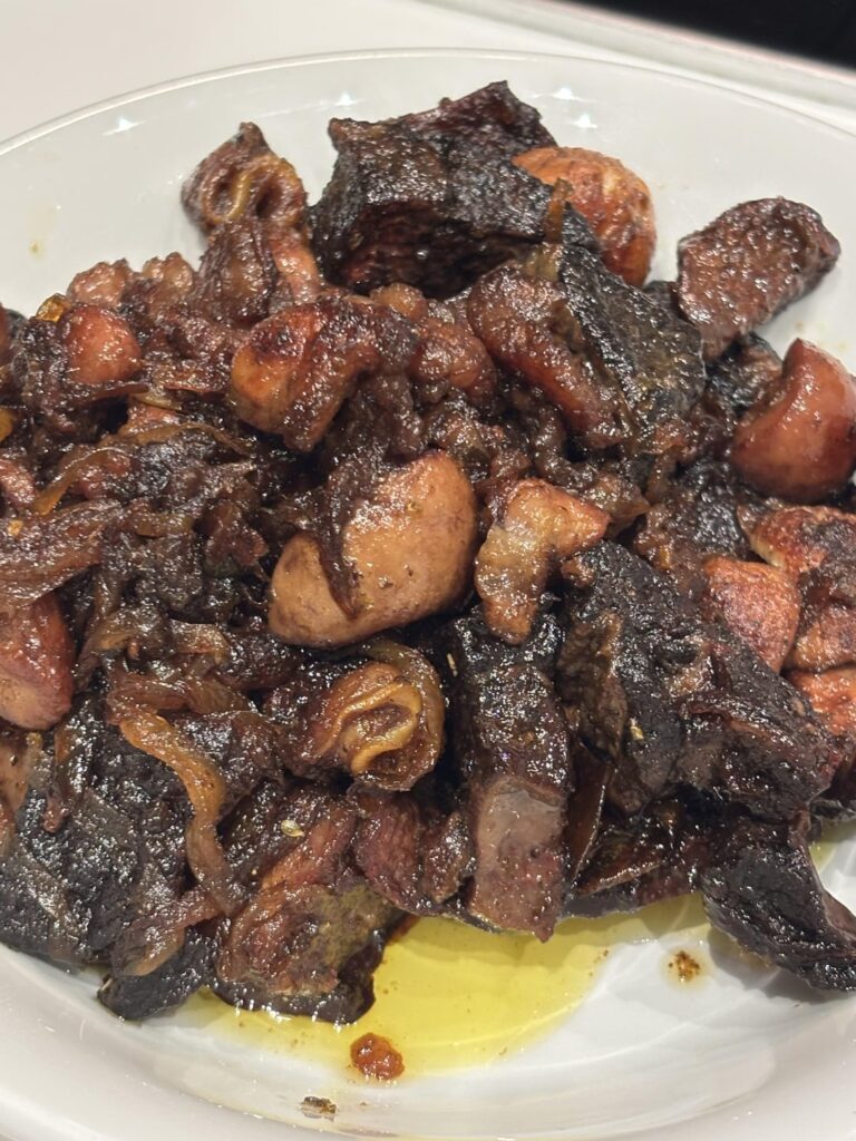 traditional CY dish with sweetbreads, kidneys, lungs, testicles, and other goodies