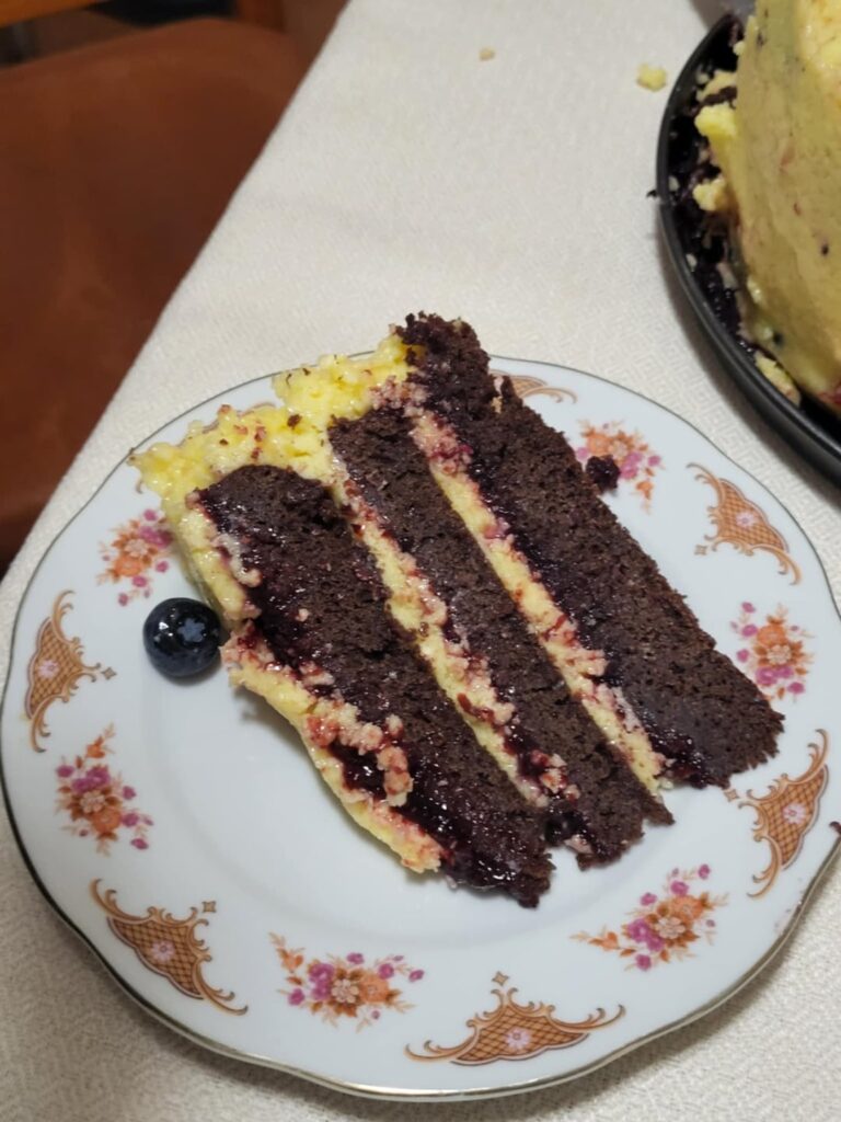 My first cake ever, made it for my bday