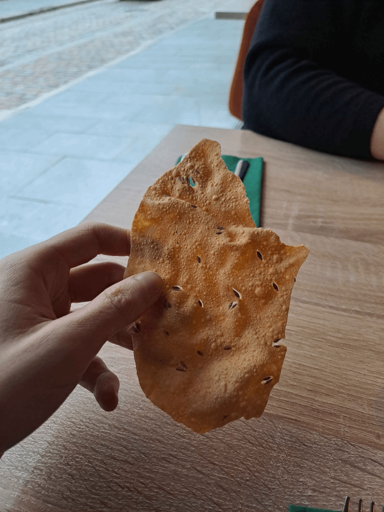 Indian Restaurant, what do yall think would be total for everything here? Any help appreciated! Papad 🫓, Mango Chicken Curry 🍗, Samosa (Potatoes, Vegetables Inside) 🥔, Rice 🍚, Naan 🥖