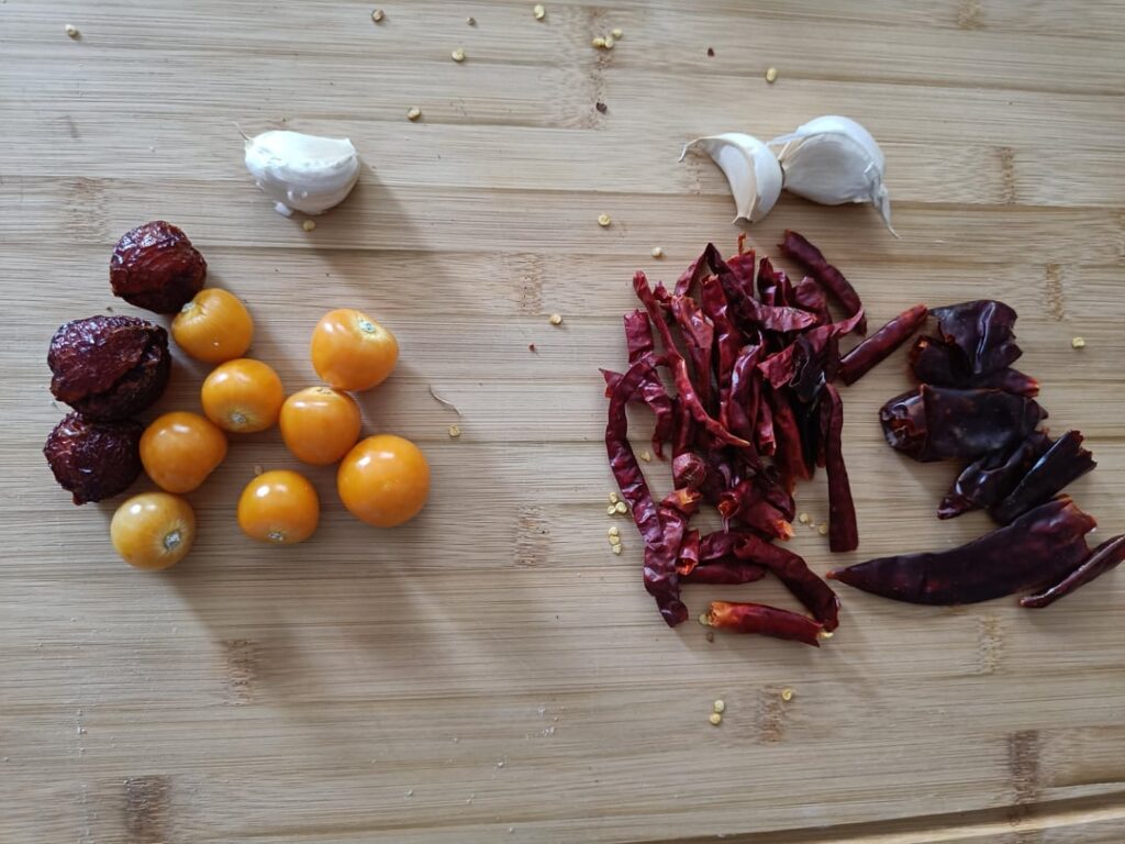 Gooseberry-Habanero and Arbol-Puya salsas for tacos Gooseberry-Habanero and Arbol-Puya salsas for tacos