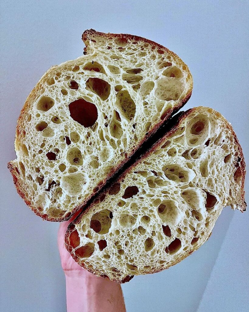 Was about to dump this guy in the trash… what a surprise! 83% hydration