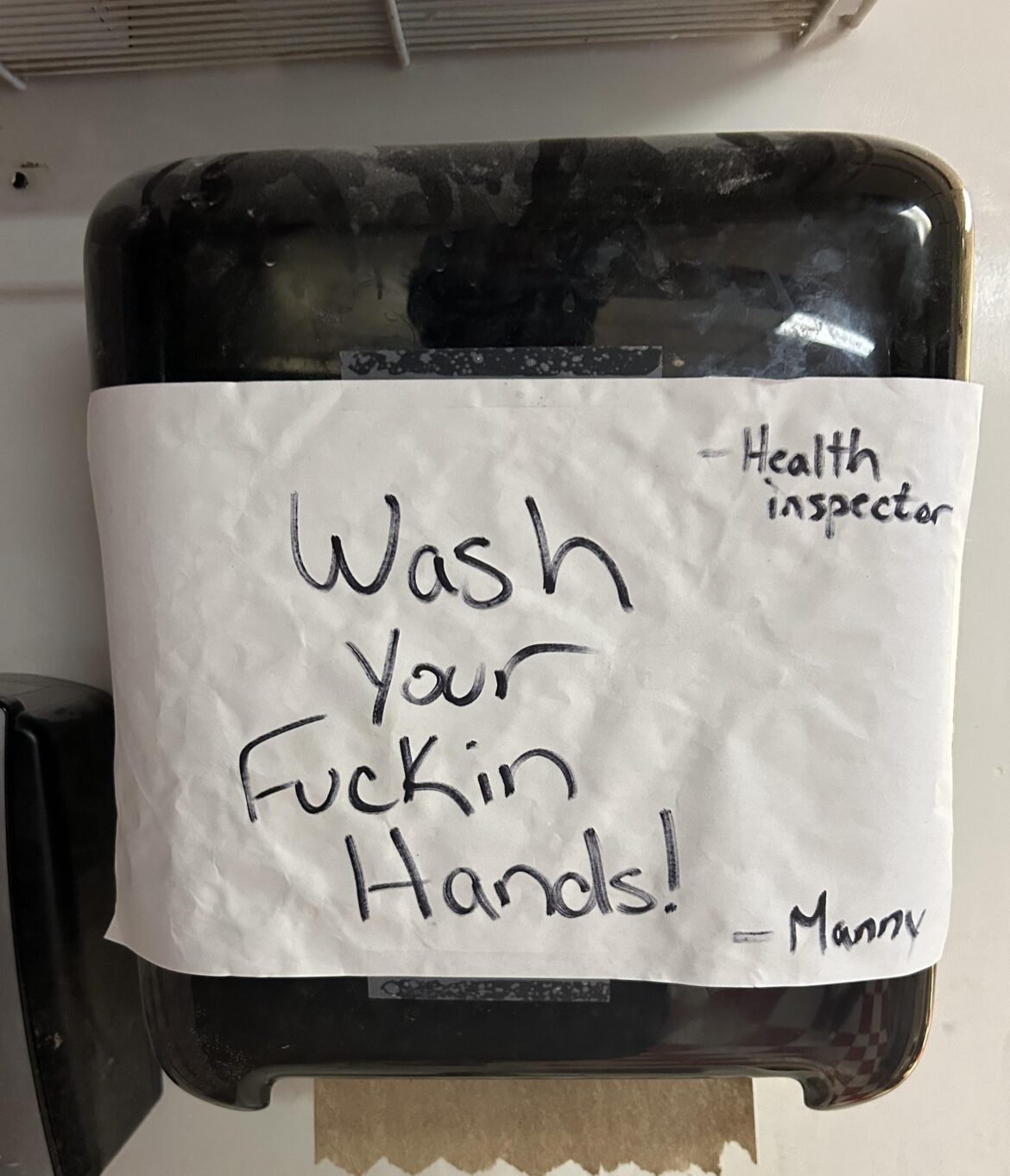 Anybody else have a handmade sign in their kitchen that brings a smile to your face?