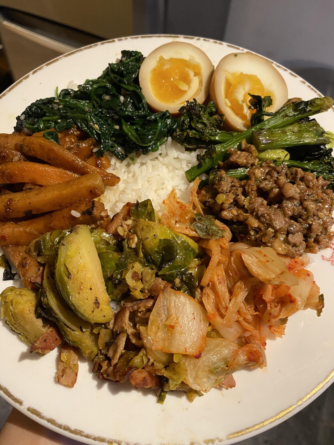 It’s always bibimbap time when I’m clearing out the fridge