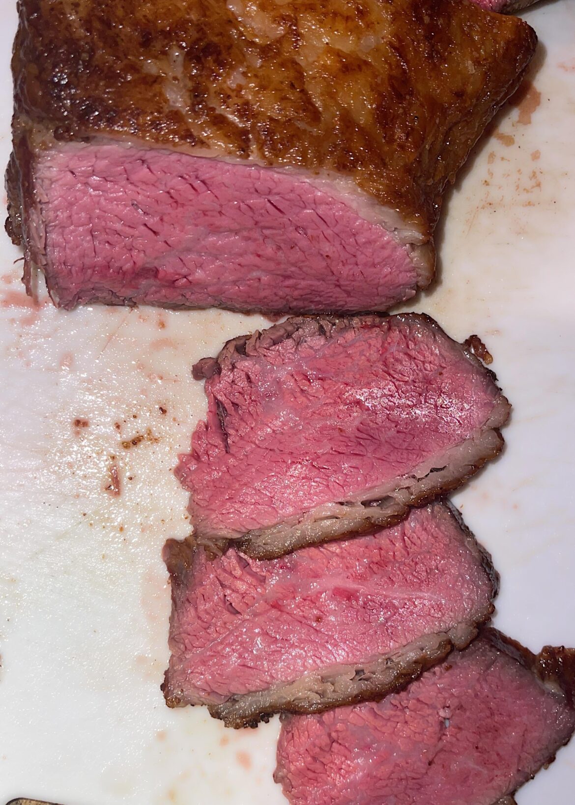 Tri tip 180 for 3 hours in oven. Then fried on cast iron. Would you eat?