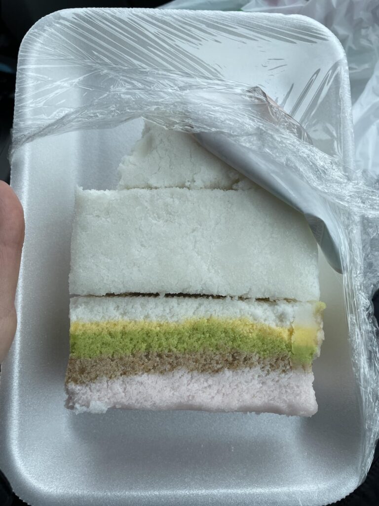 How many calories are in the rainbow rice cake?