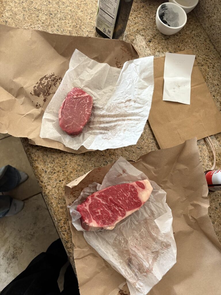 Made a filet for my girlfriend who likes it raw