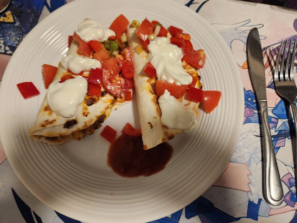 Chessy Beef Quesadilla