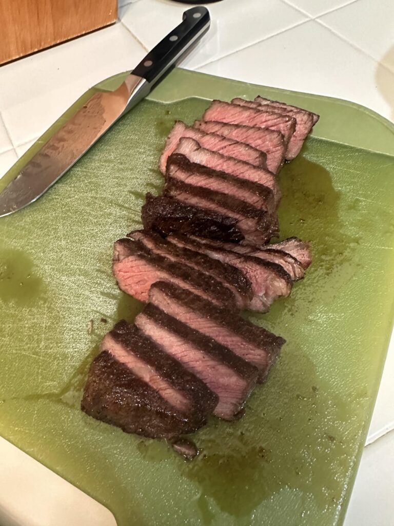 Ribeye @ 135 for 2.5