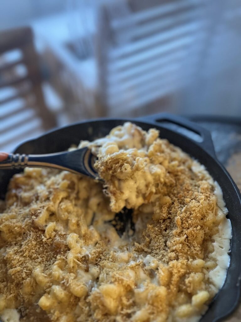 My attempt at caramelized onion Mac and Cheese (onion cheese update)