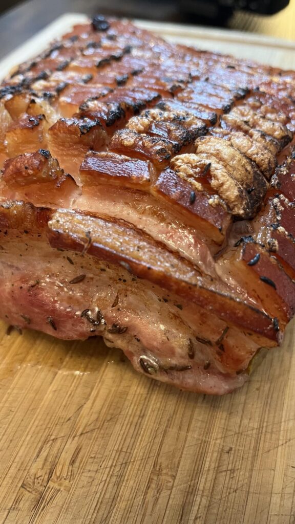 Caraway Roast | crispy pork belly