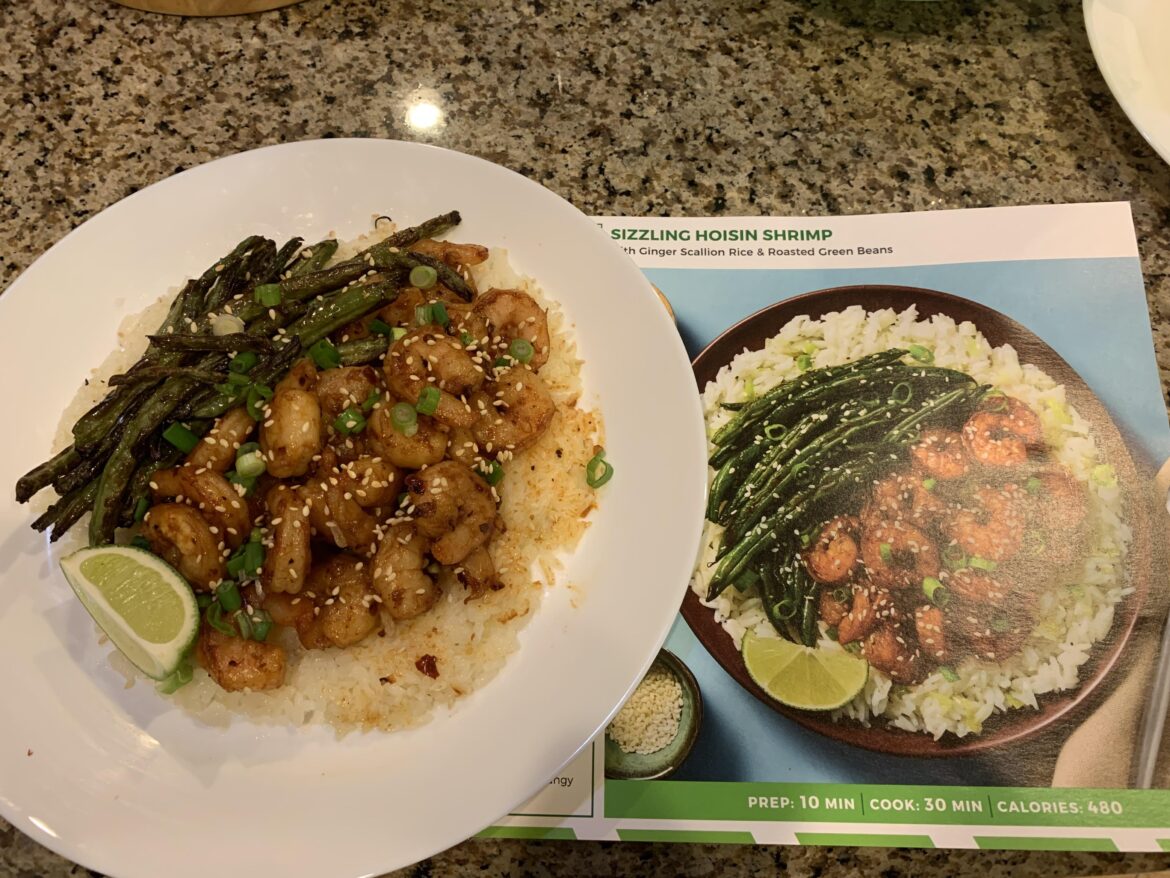 Sizzling Hoison Shrimp