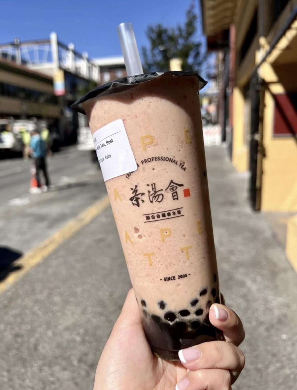 strawberry milk tea?