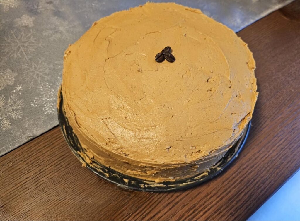 My husband surprised me by baking me a birthday cake