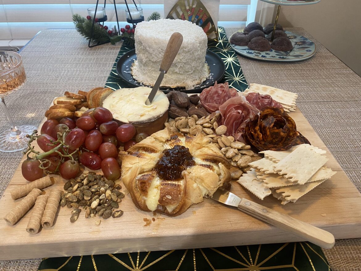 Small board before Christmas dinner