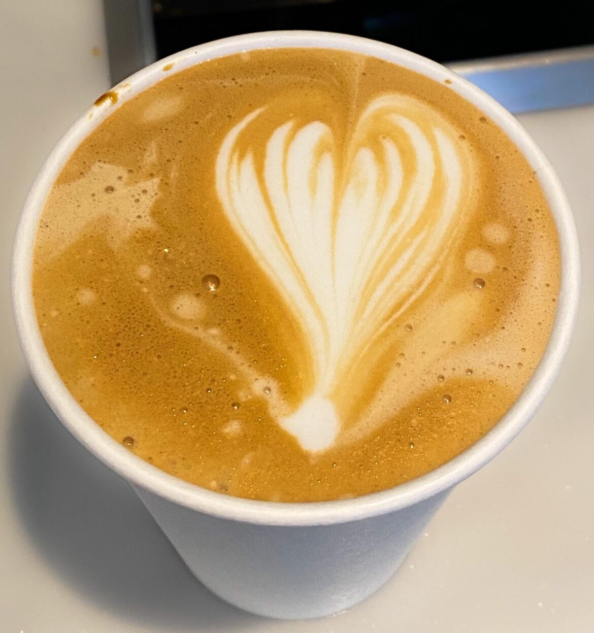 First successful latte art