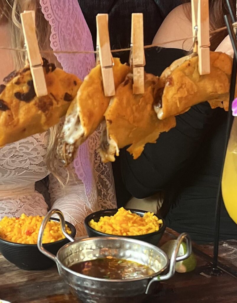 clothesline birria tacos