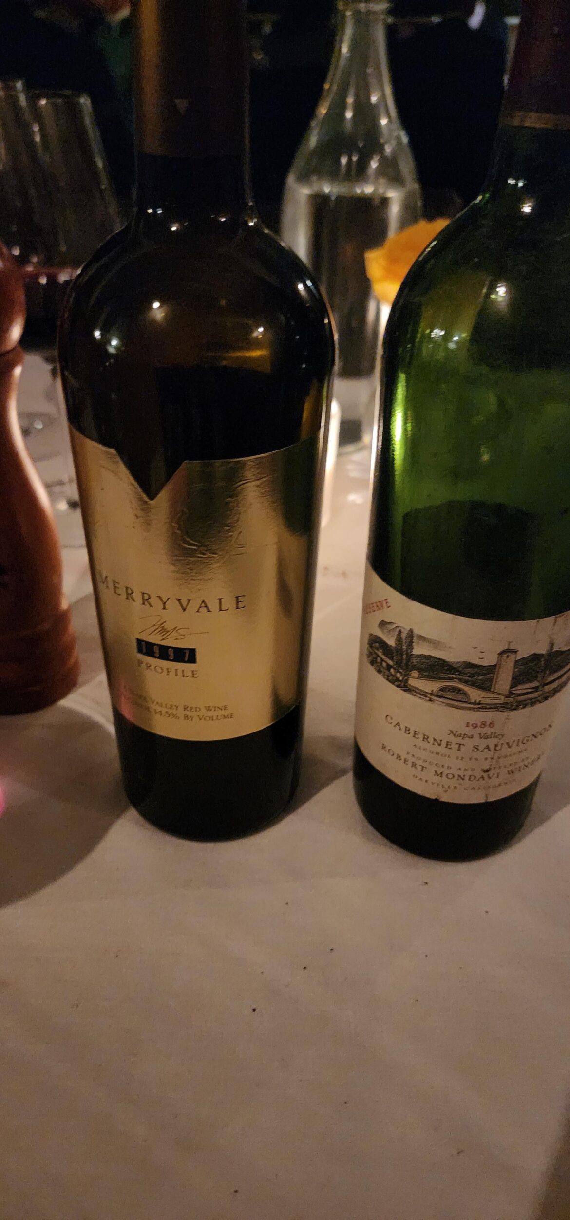 Birthyear wines: 1986 Robert Mondavi Reserve and 1997 Merryvale Profile Birthyear wines: 1986 Robert Mondavi Reserve and 1997 Merryvale Profile