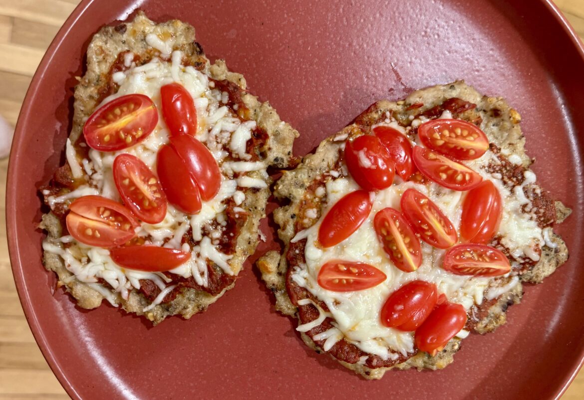 First time making chicken crust pizza