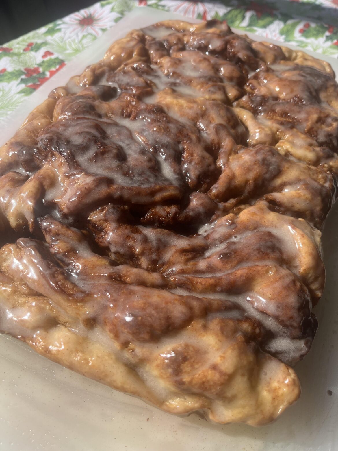 I also made the cinnamon roll focaccia.