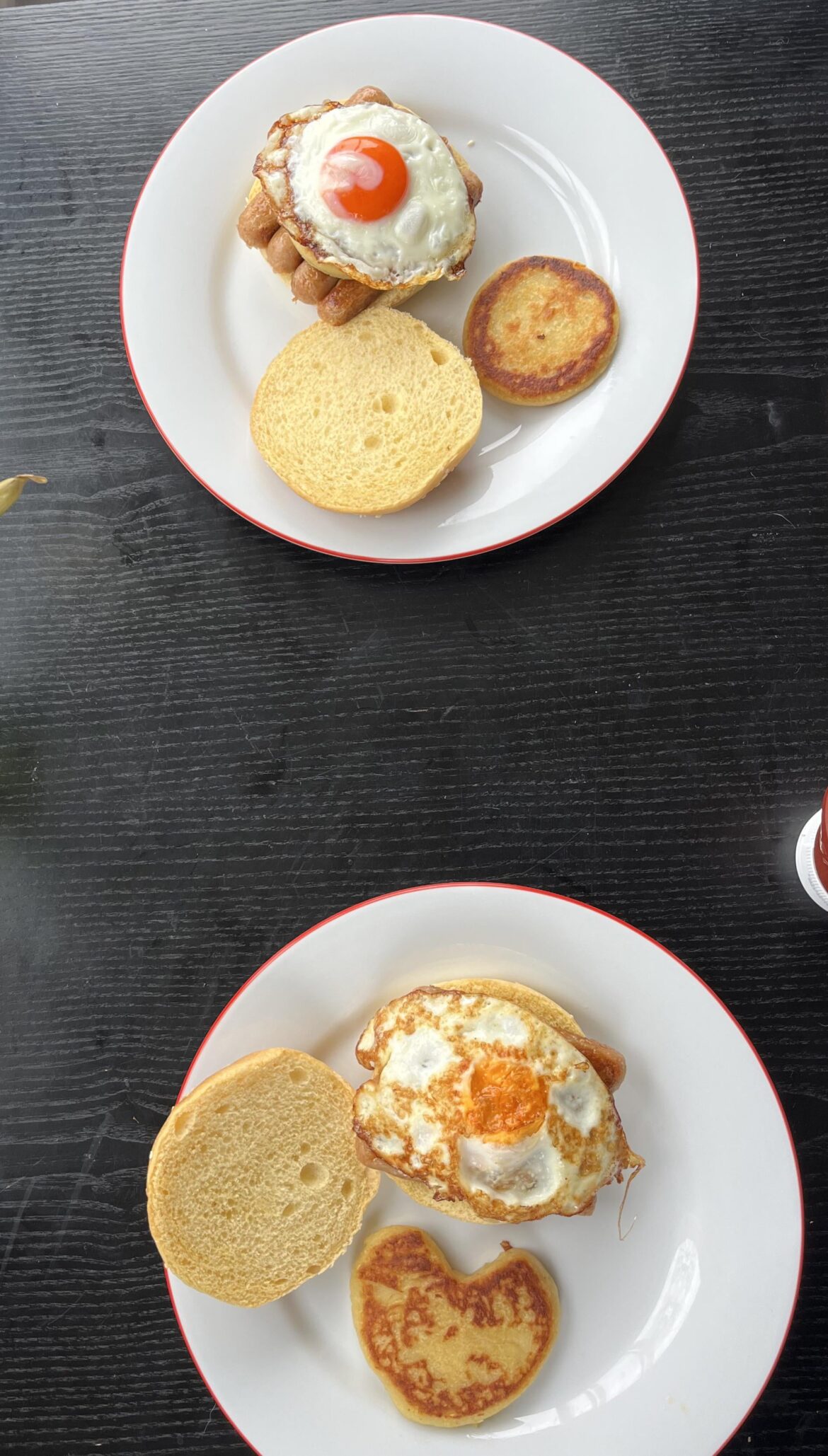 Morning roll with homemade tatty scones